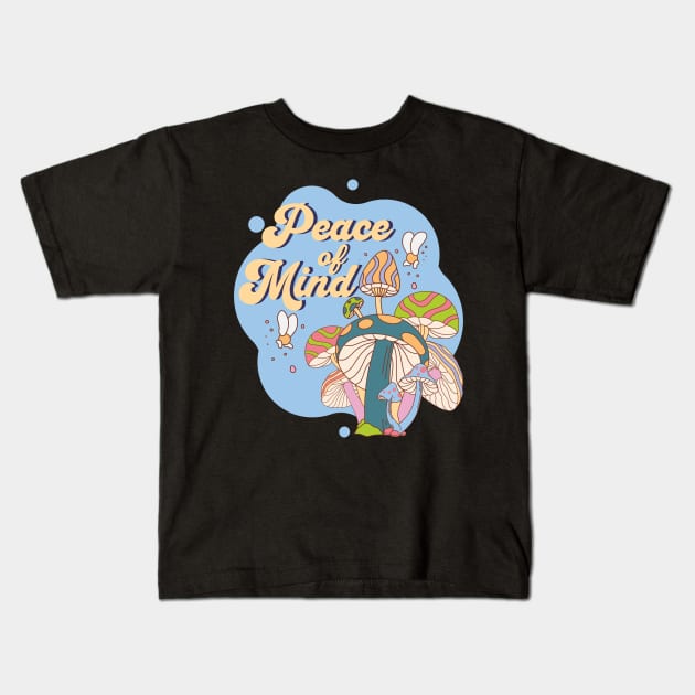 Peace Of Mind Kids T-Shirt by Evergreen Market